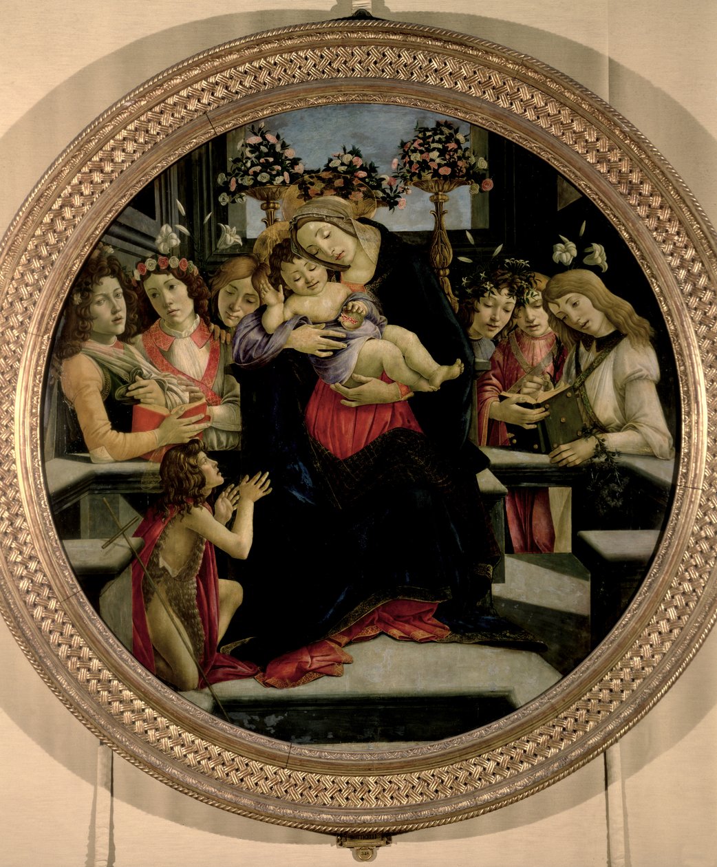 Melekler ve Vaftizci Yahya ile Madonna ve Çocuk by Sandro Botticelli