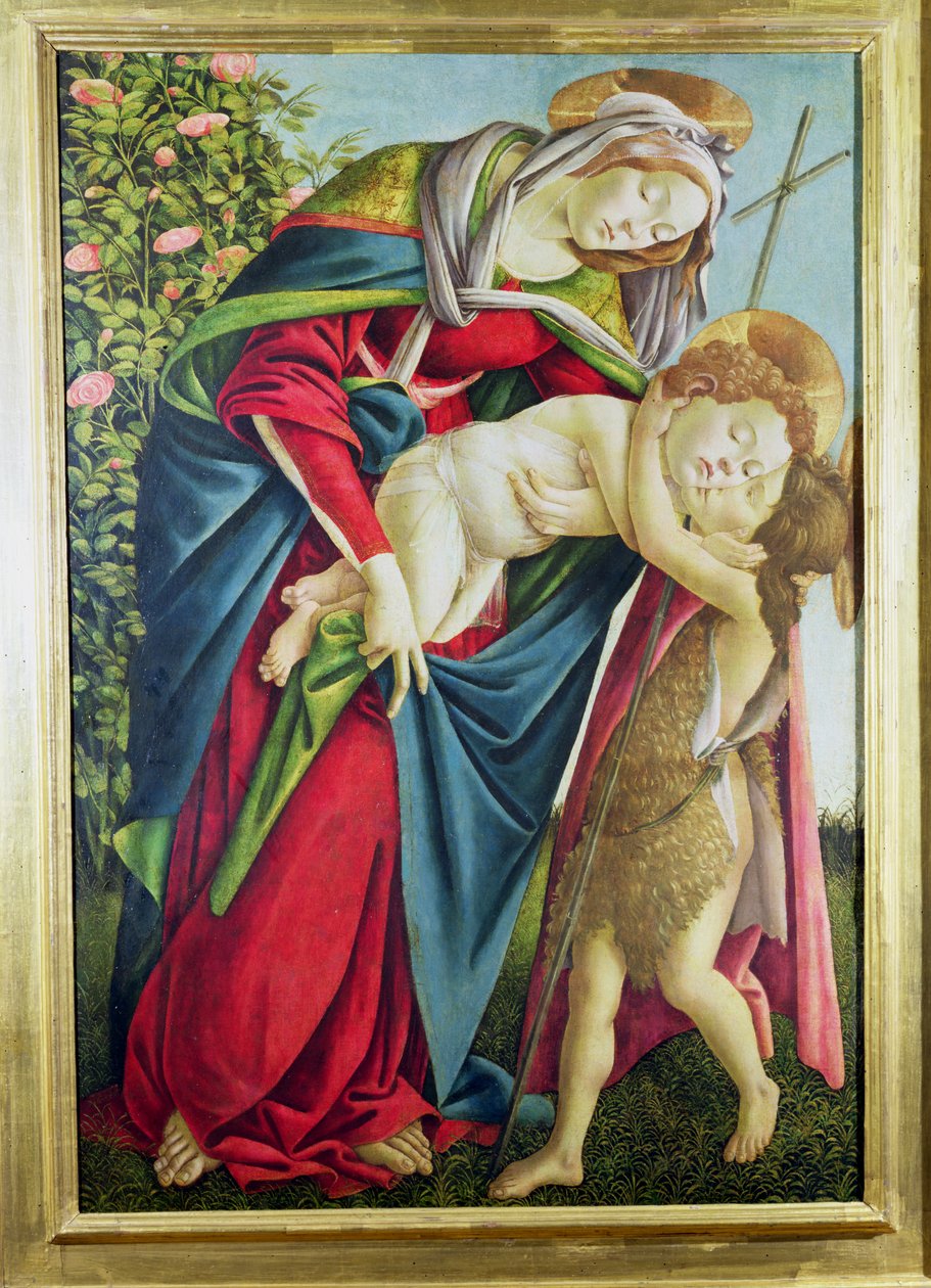 Vaftizci Yahya ile Madonna ve Çocuk by Sandro Botticelli