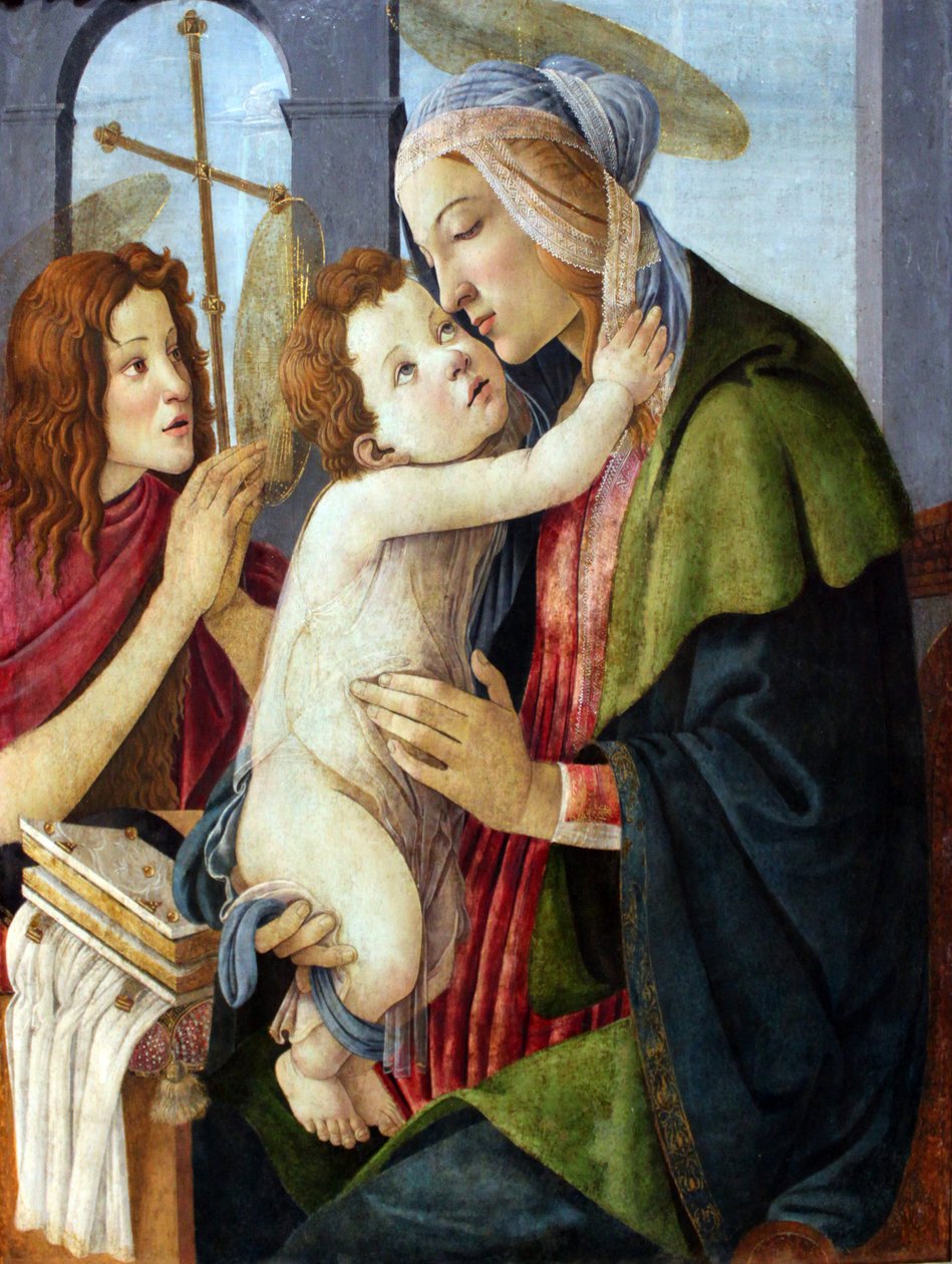 Bebek Aziz John ile Madonna ve Çocuk by Sandro Botticelli