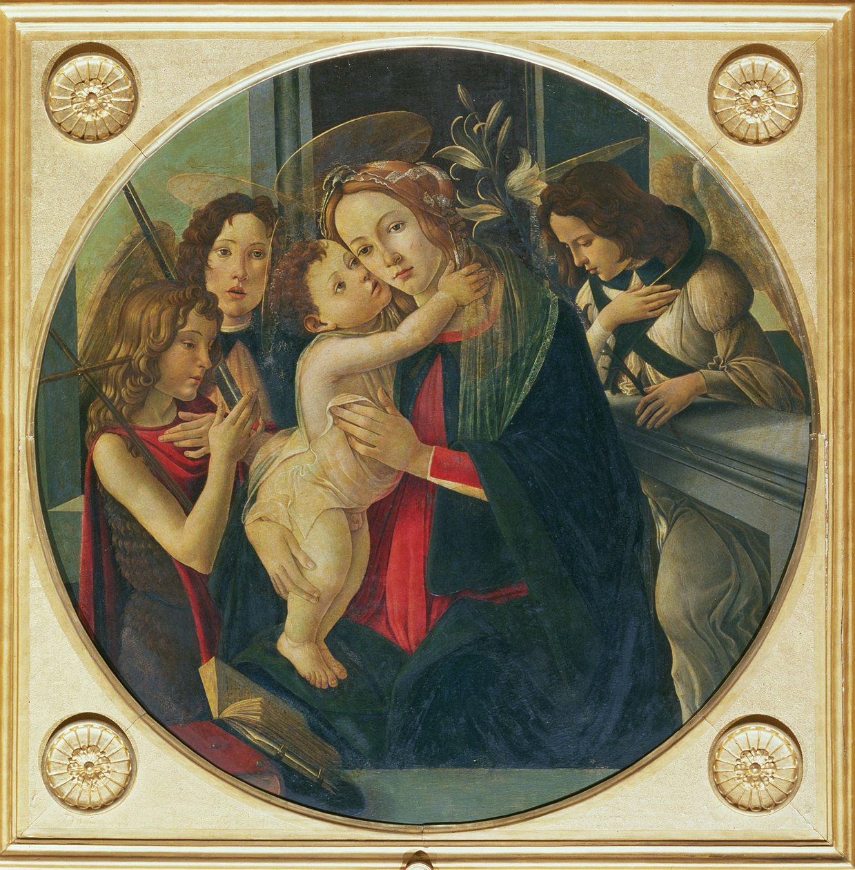 Vaftizci Yahya ile Madonna ve çocuk by Sandro Botticelli