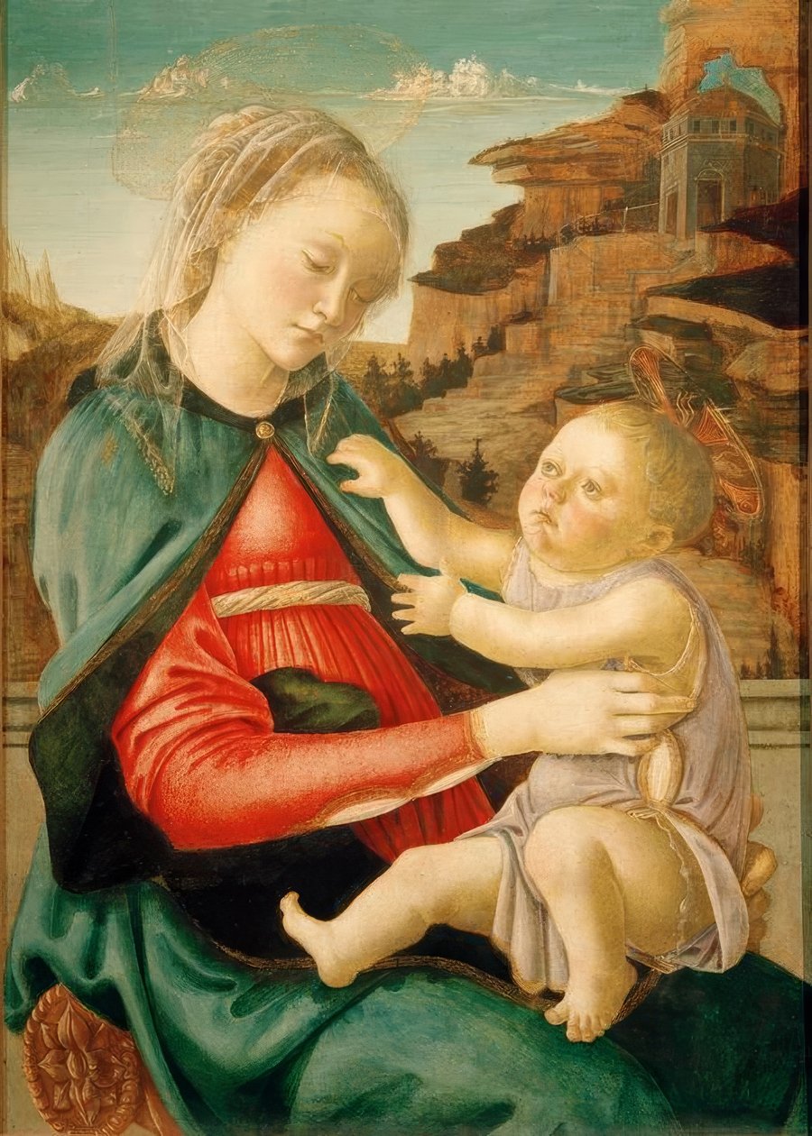 Maria mit Kind (Madonna Guidi) by Sandro Botticelli