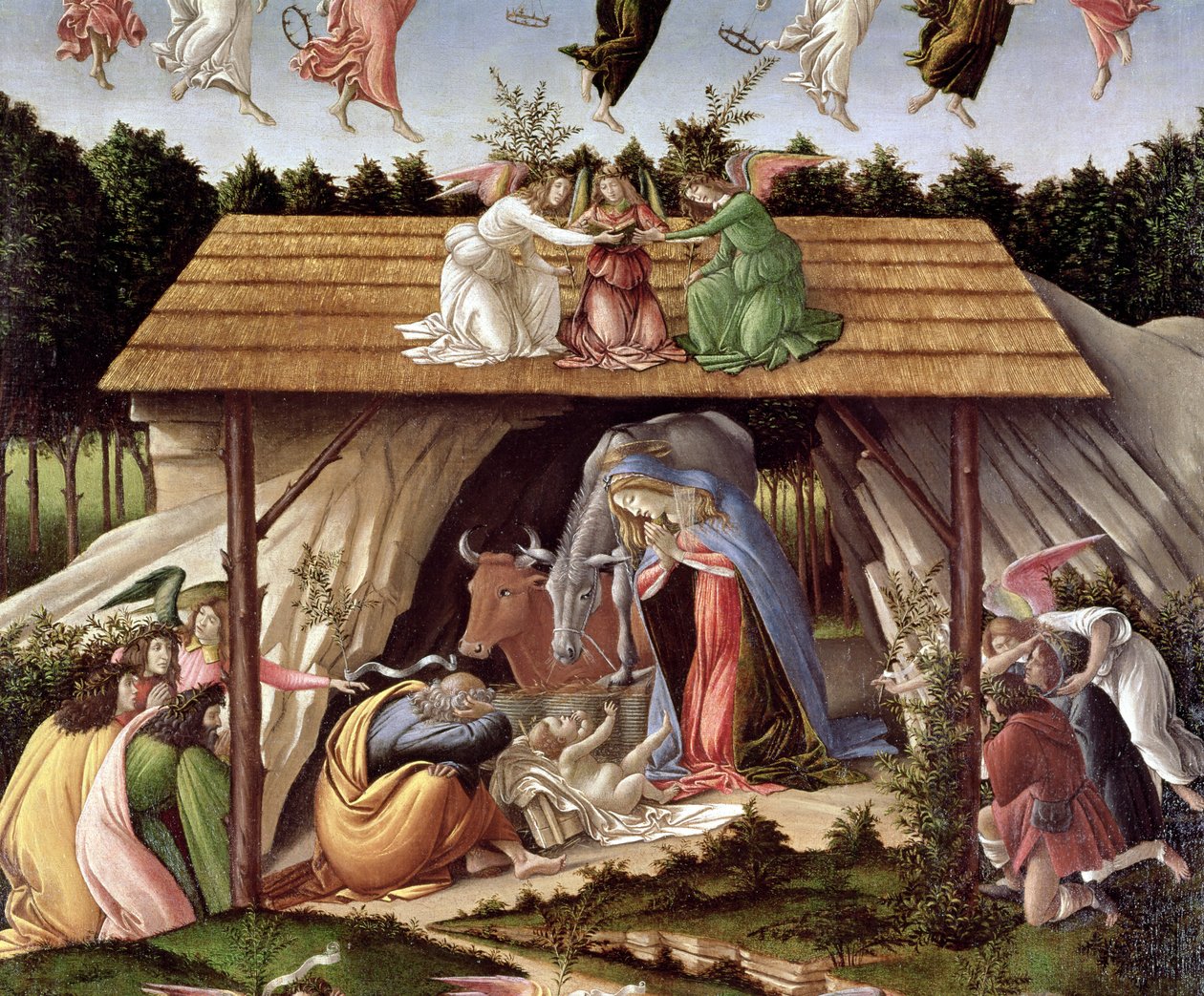 Mistik Doğuş, 1500 (detay) by Sandro Botticelli