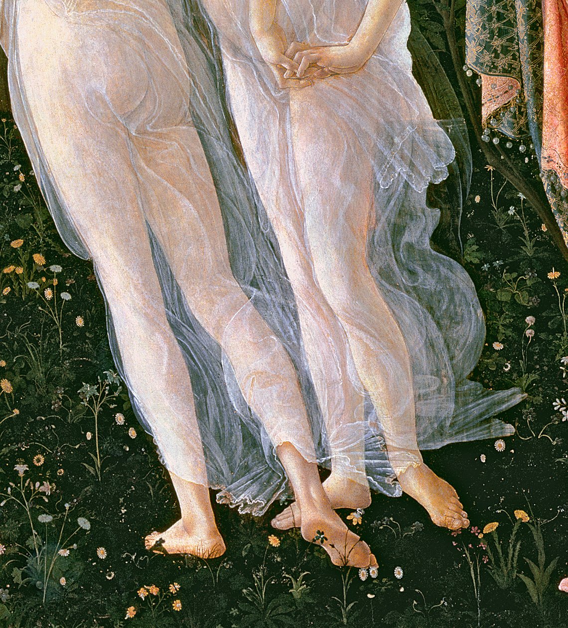 Primavera, c.1478, 558 panel detayında tempera by Sandro Botticelli