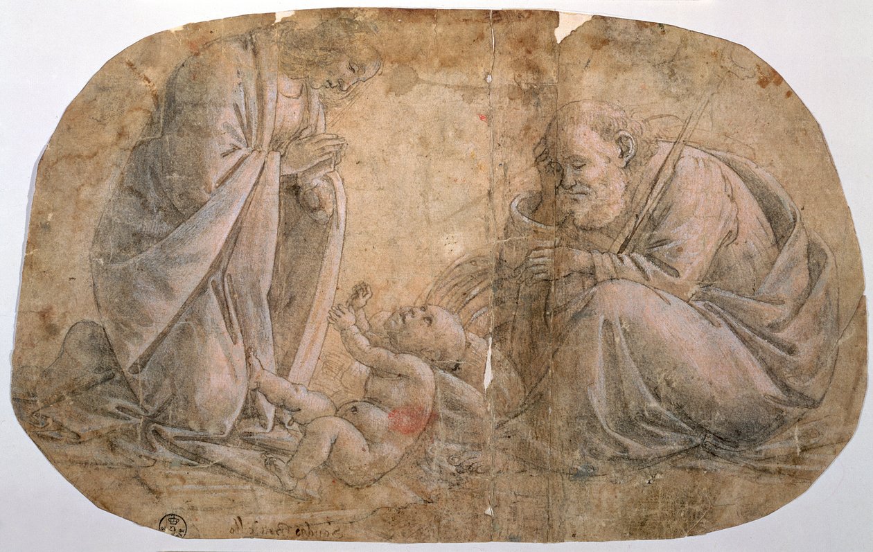 Çocuğun hayranlığı için çalışma (çizim) by Sandro Botticelli