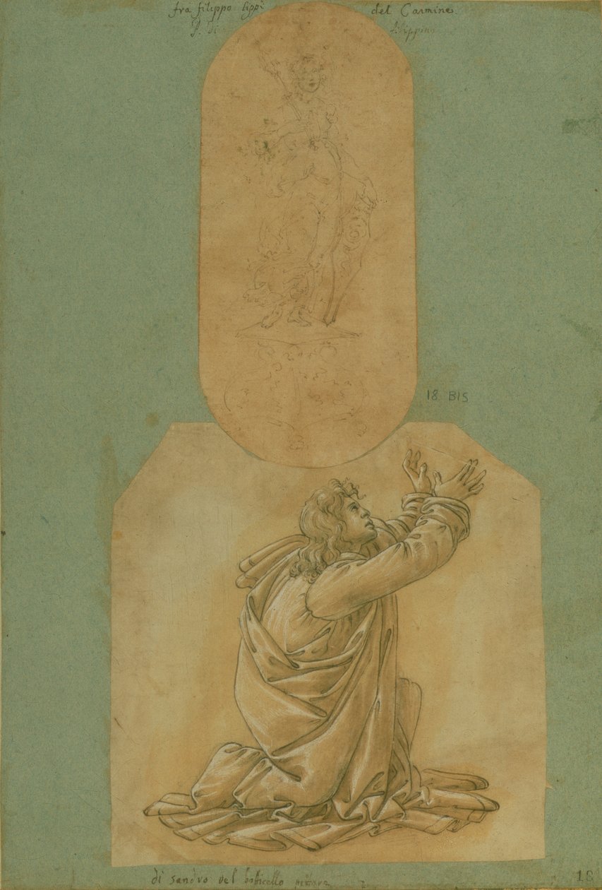 Aziz Thomas Çalışması (çizim) by Sandro Botticelli