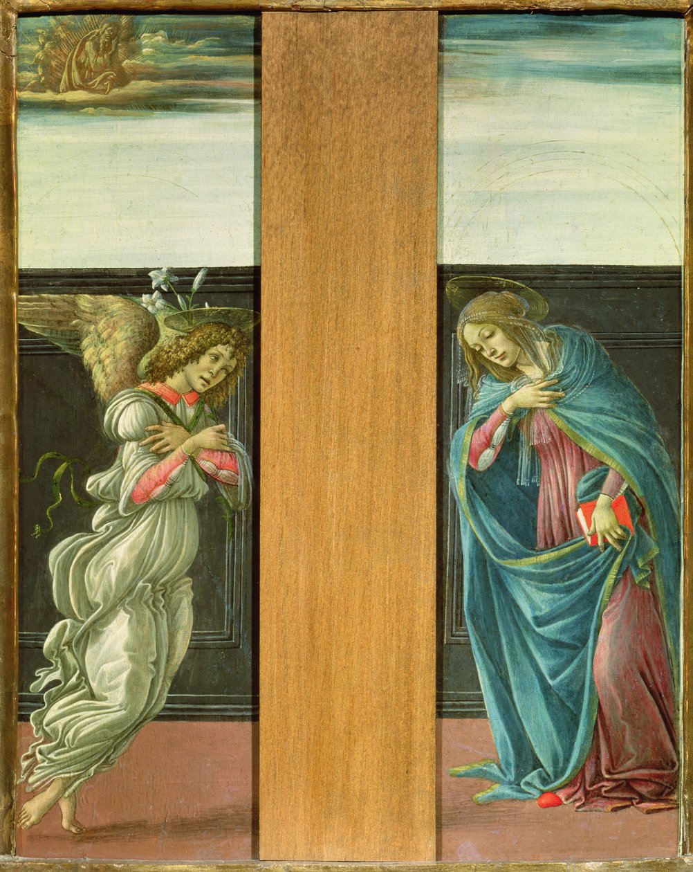 Müjde (panelde tempera) by Sandro Botticelli