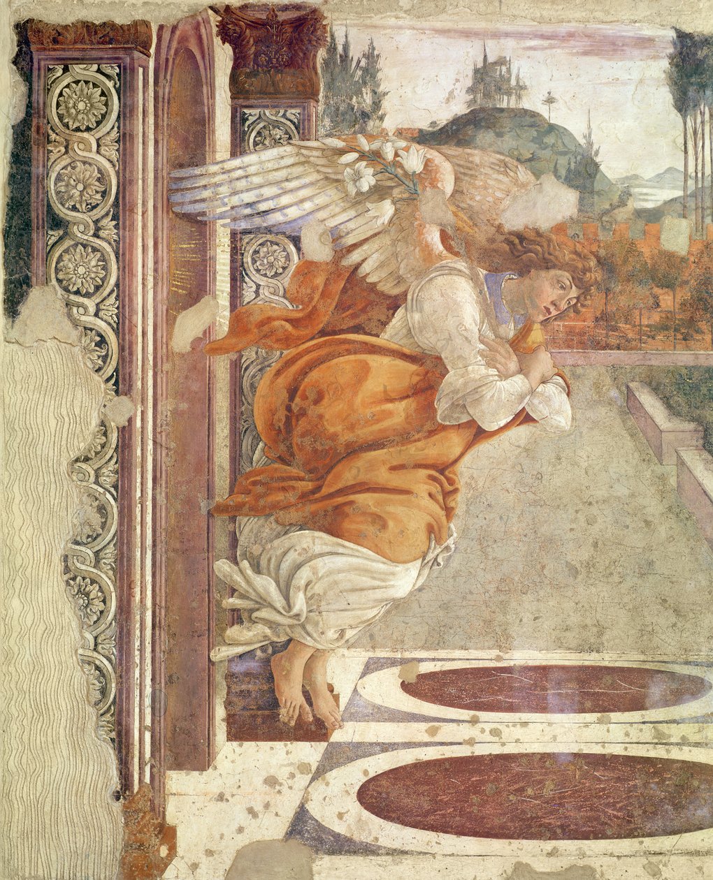 Virgin and Child (Pisa Polyptych), 1426 (tempera á öspartöflu) by Sandro Botticelli
