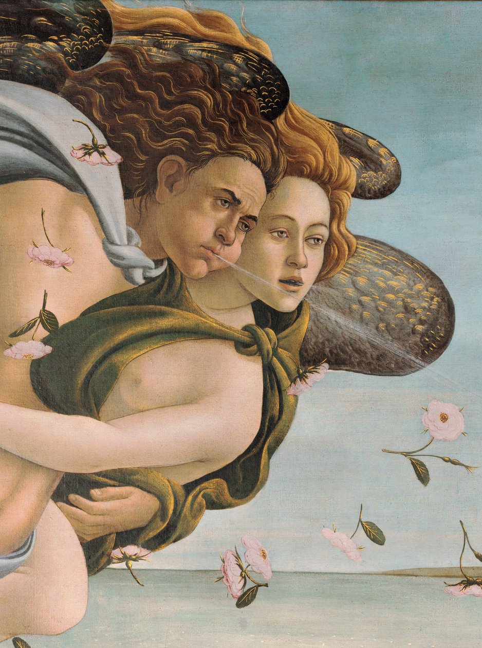 Zephyr ve Chloris, The Birth of Venüs