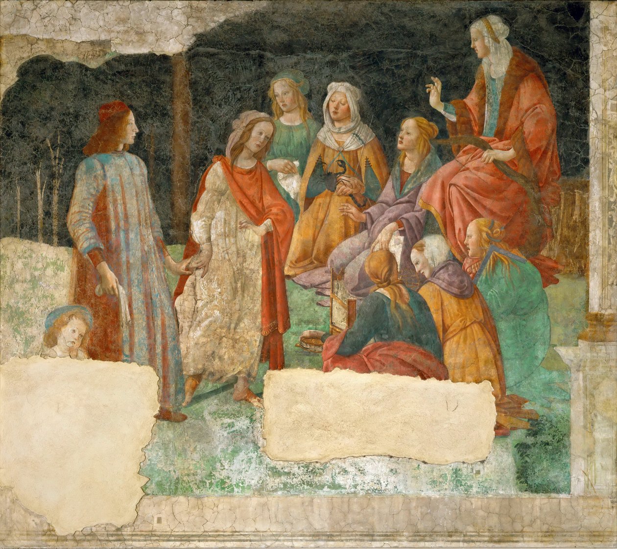 Yedi Liberal Sanatla Tanıtılan Genç Bir Adam by Sandro Botticelli