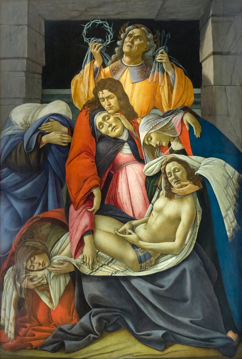 Ölü Mesih yas tuttu by Sandro Botticelli