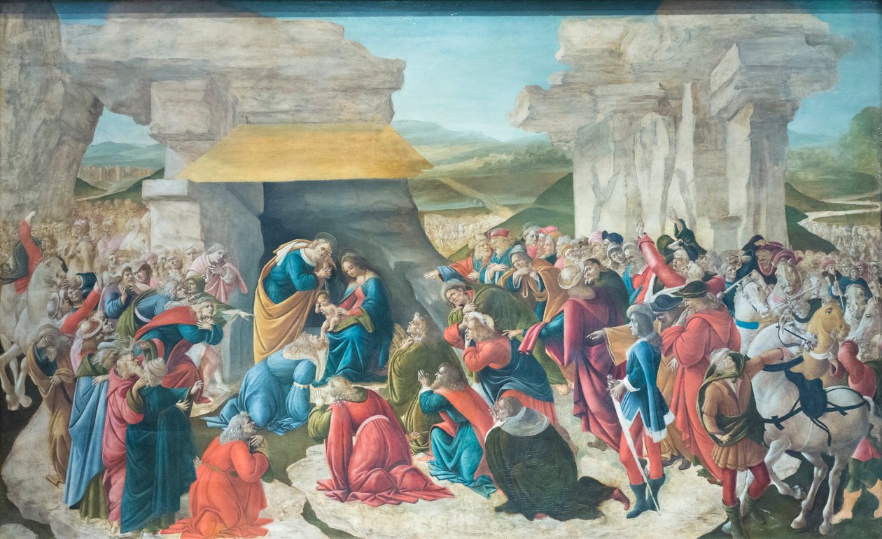 magi'nin hayranlığı by Sandro Botticelli