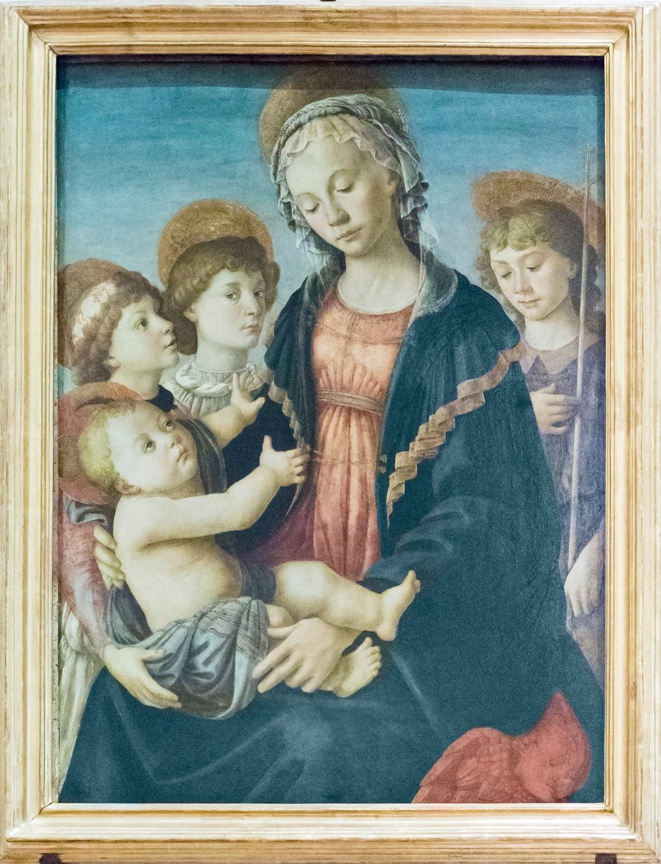 Vaftizci Yahya ve iki melekle Madonna ve Çocuk, 1470 dolayları (panel) by Sandro Botticelli