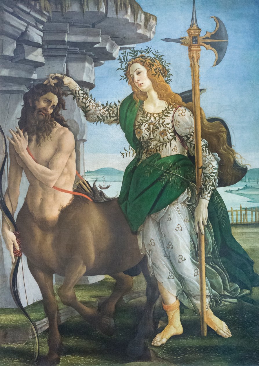 Pallas ve centaur by Sandro Botticelli
