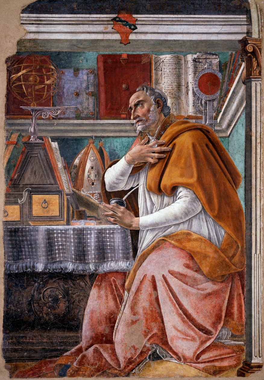 Aziz Augustine (fresk by Sandro Botticelli