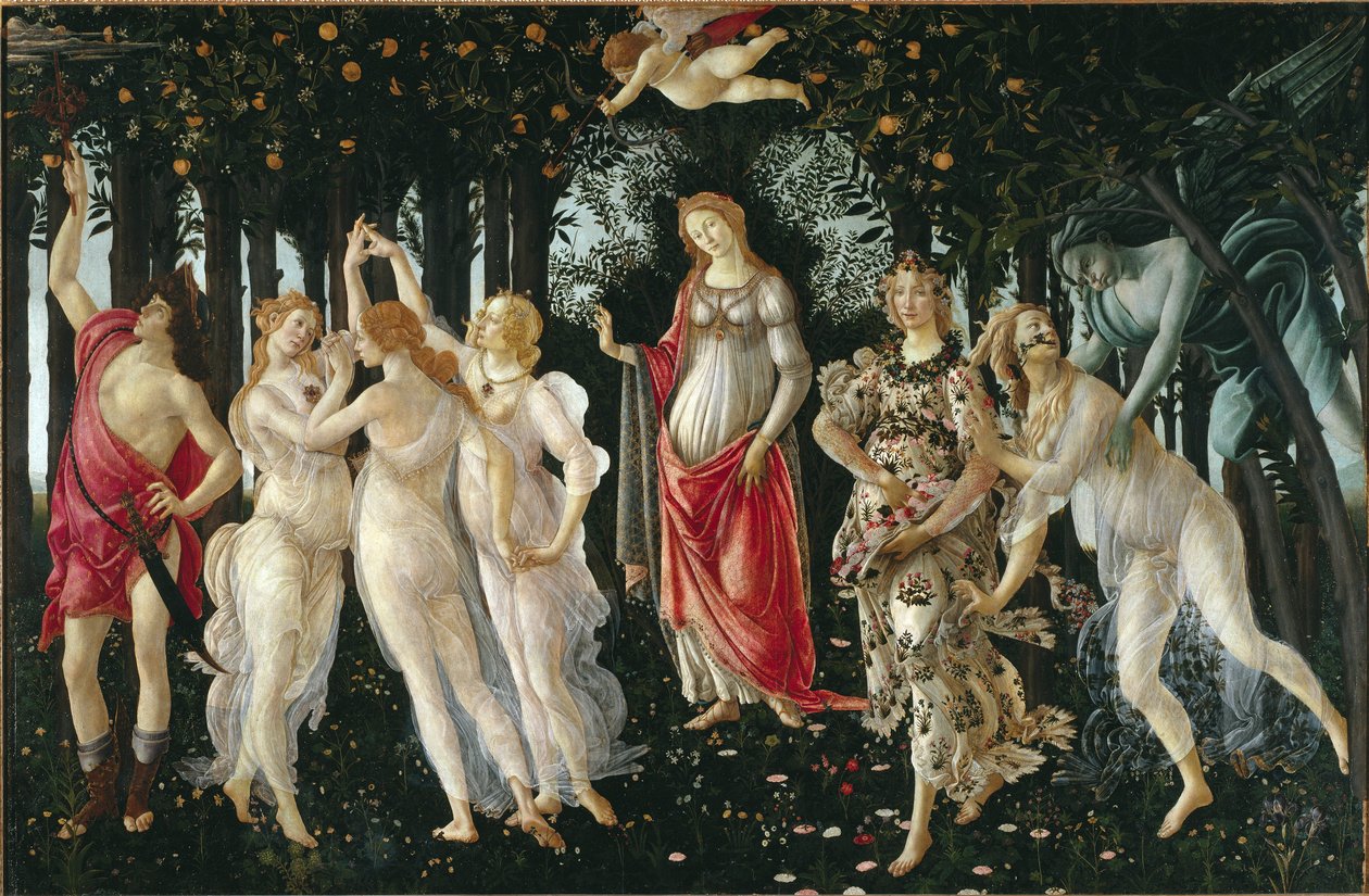 Yay (Detay) - ahşapta tempera by Sandro Botticelli