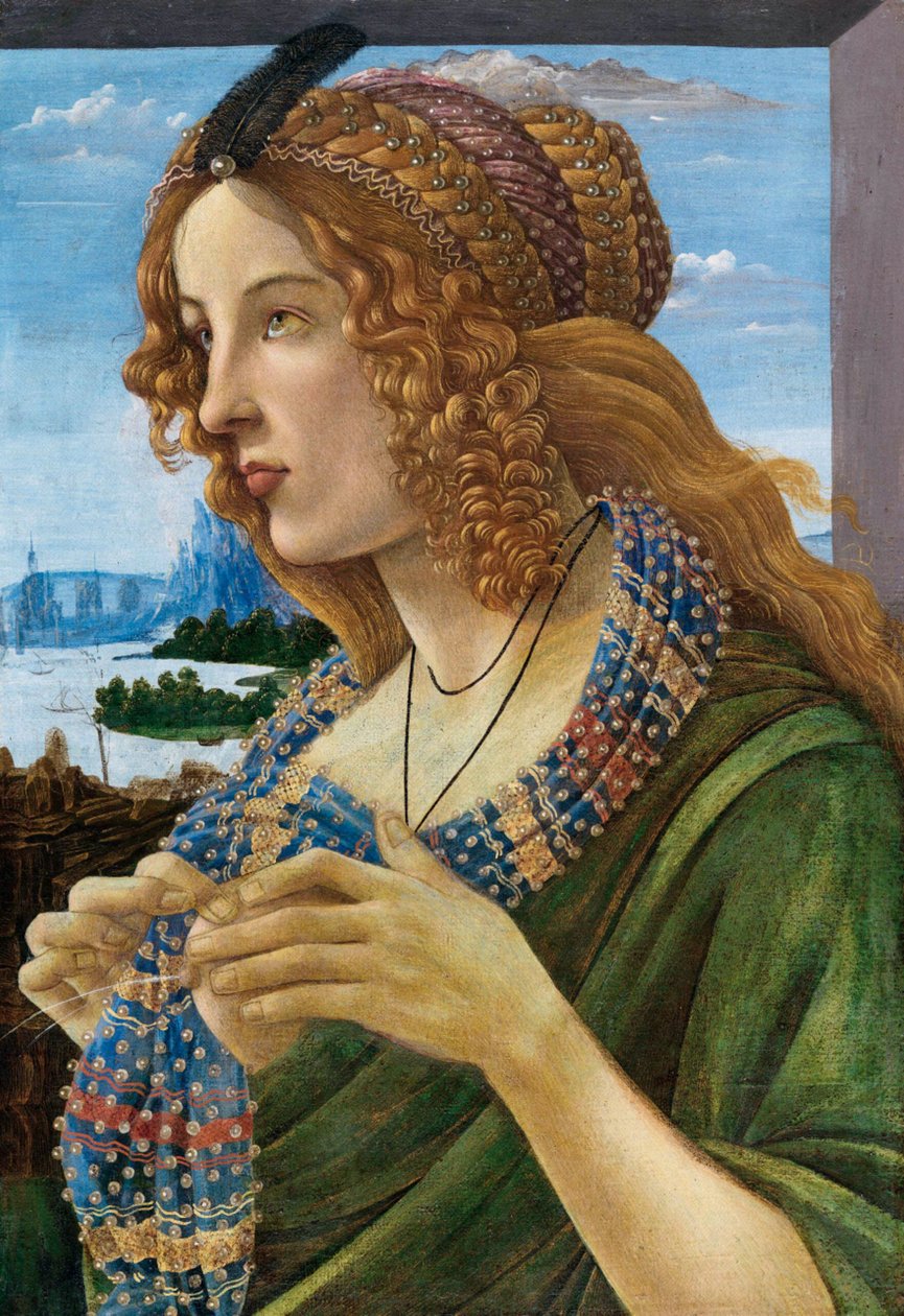 Bir Kadının Alegorik Portresi Simonetta Vespucci, 1480-1490 by Sandro Botticelli