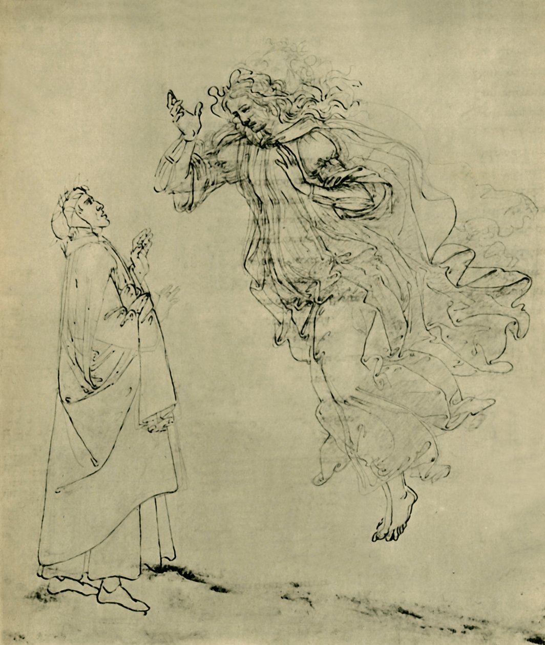 Dante ve Beatrice, 1492-1495, 1943. by Sandro Botticelli
