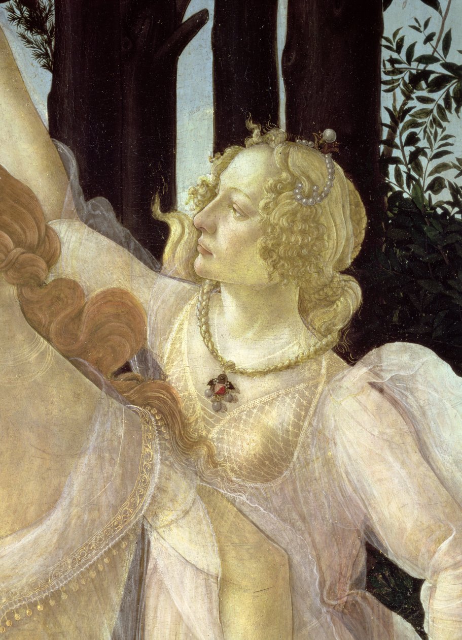 558 panel detayında Primavera tempera