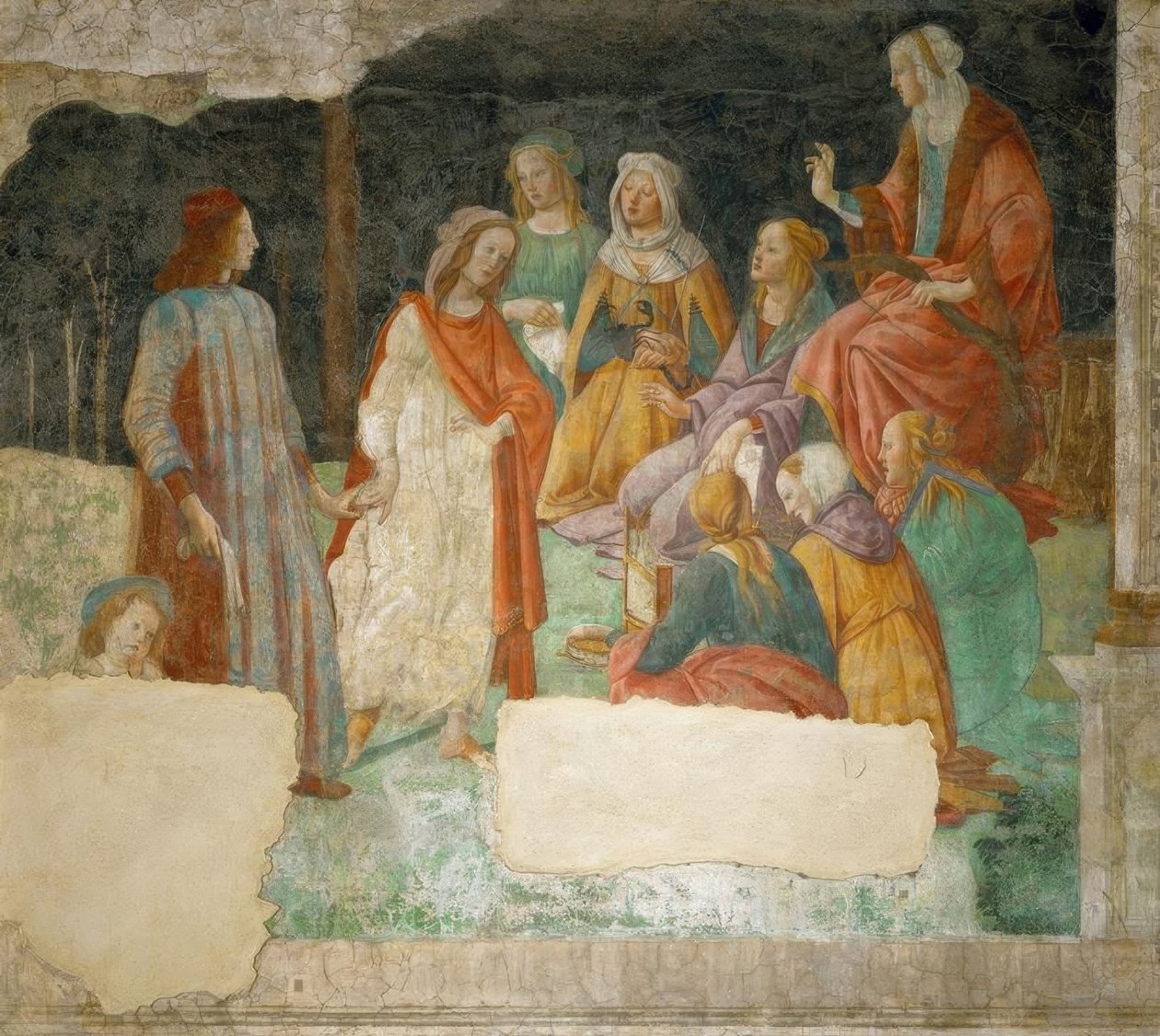 Minerva tarafından bir genç (Lorenzo Tornabuoni?) by Sandro Botticelli