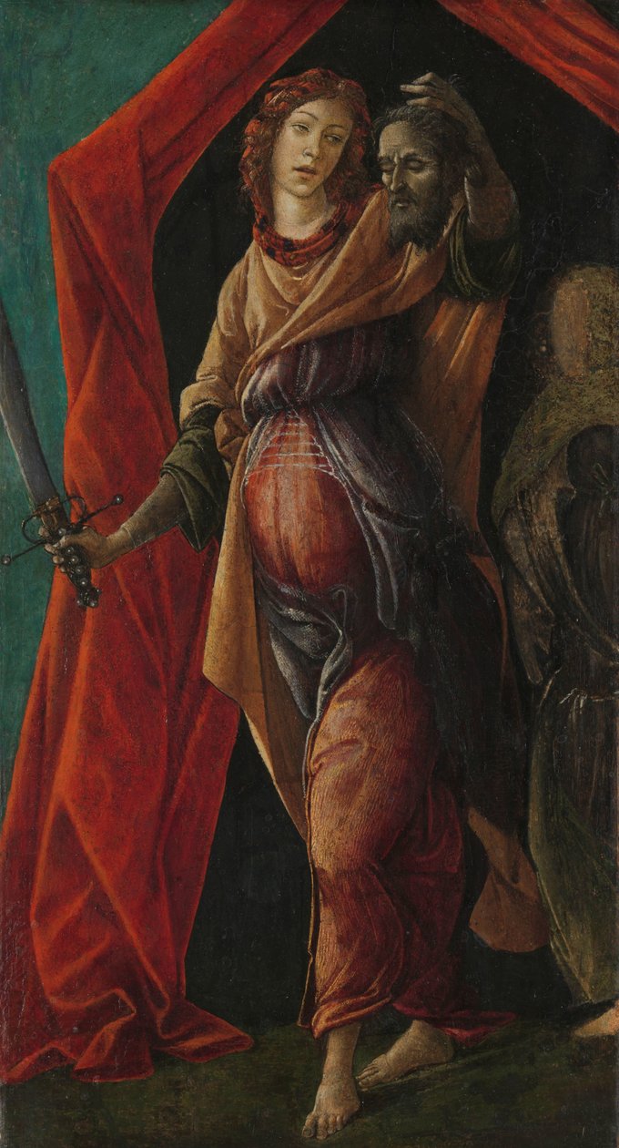 Holofernes Başkanı ile Judith by Sandro Botticelli
