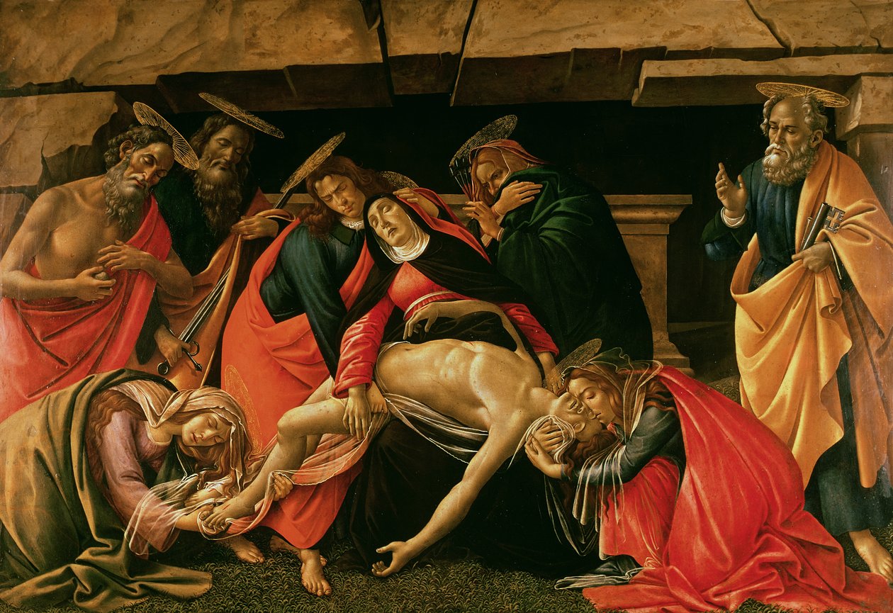 Ölü İsa üzerine ağıt by Sandro Botticelli