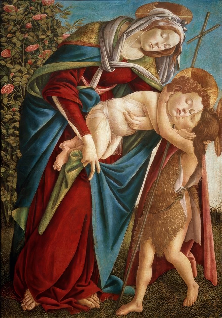 Çocuklu Madonna ve Johannesknaben by Sandro Botticelli