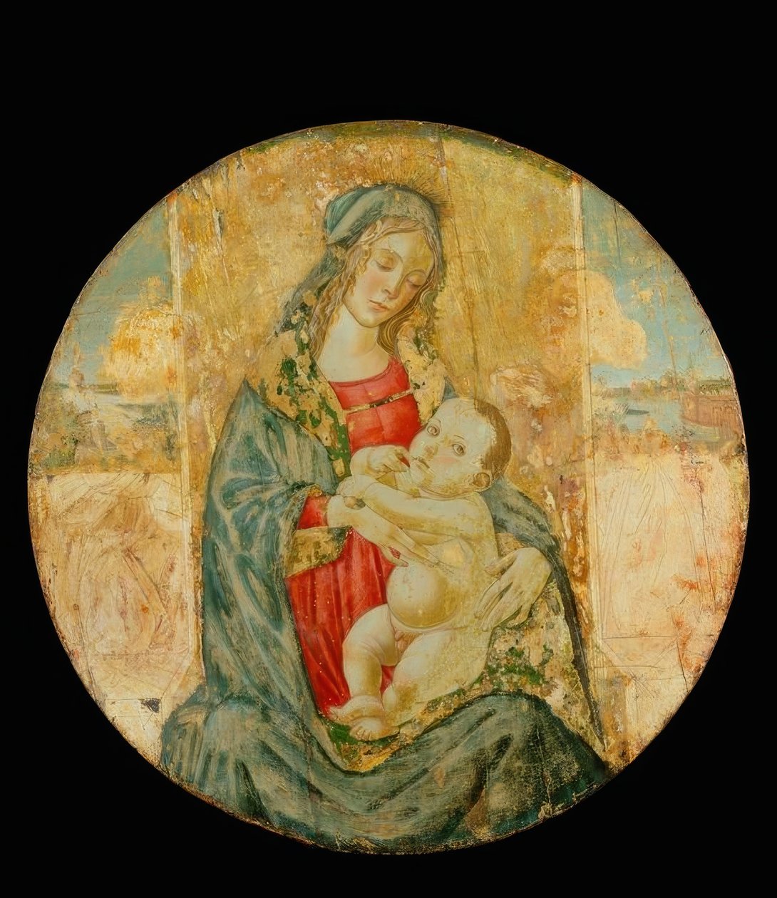 çocuklu Meryem by Sandro Botticelli