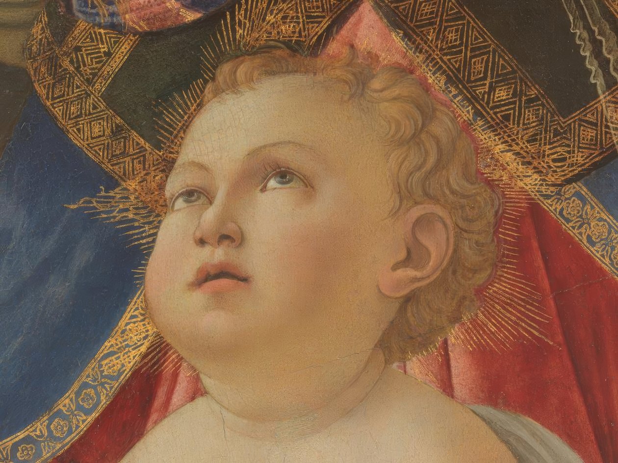 Meryem ile çocuk ve beş melek by Sandro Botticelli