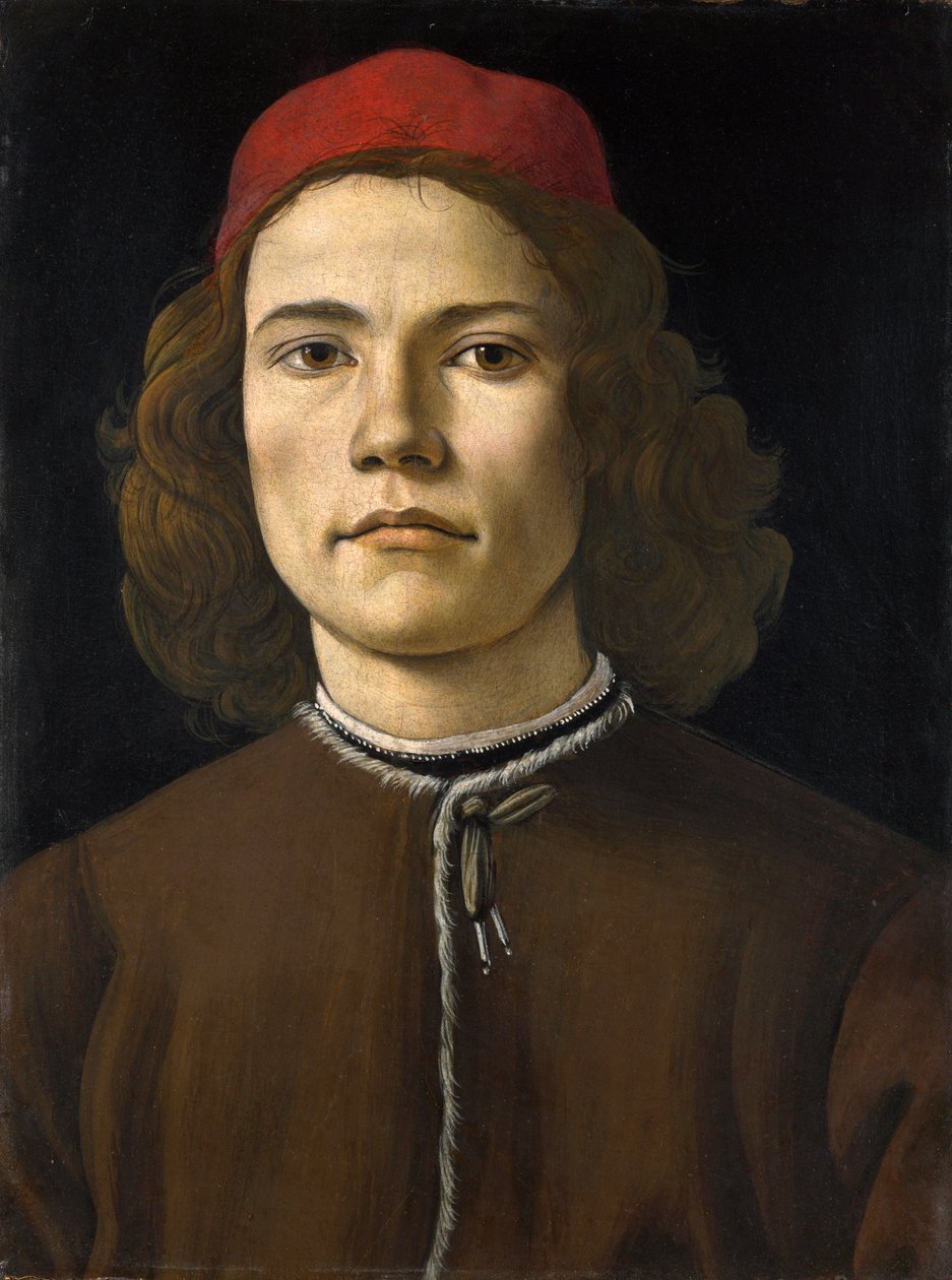 genç bir adam portresi by Sandro Botticelli