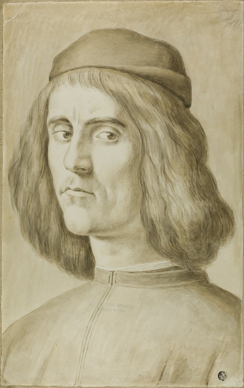 Genç Bir Adamın Portre Büstü by Sandro Botticelli
