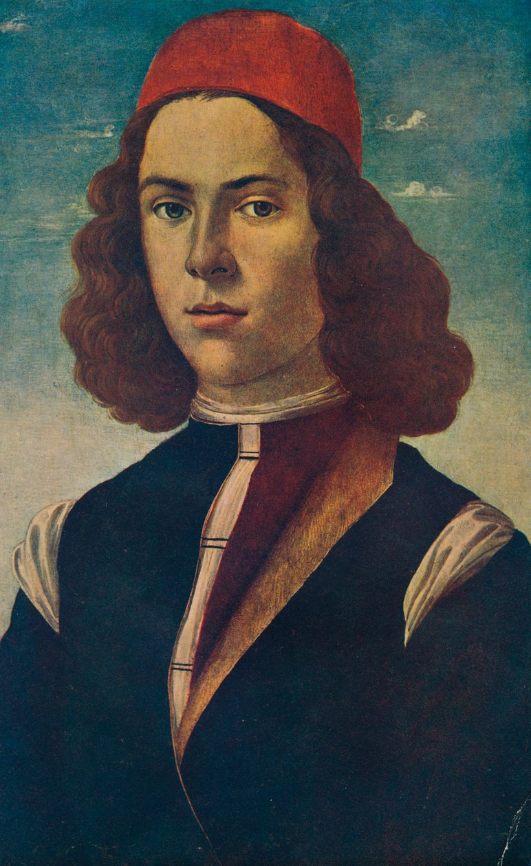 Genç bir Floransalı Asilzadenin Portresi, 15. yüzyıl, 1907 by Sandro Botticelli