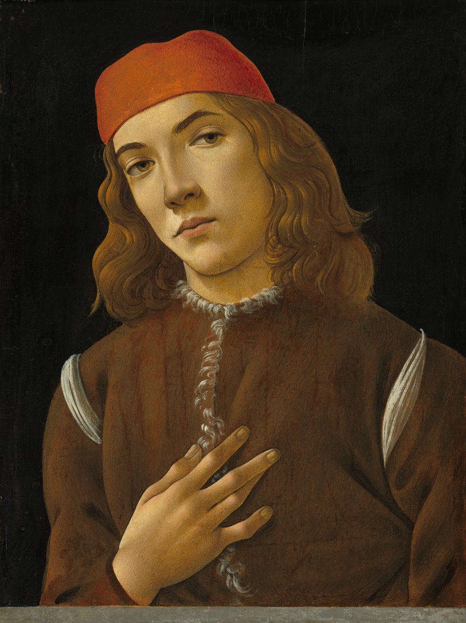 Bir Gençliğin Portresi, c. 14821485. by Sandro Botticelli