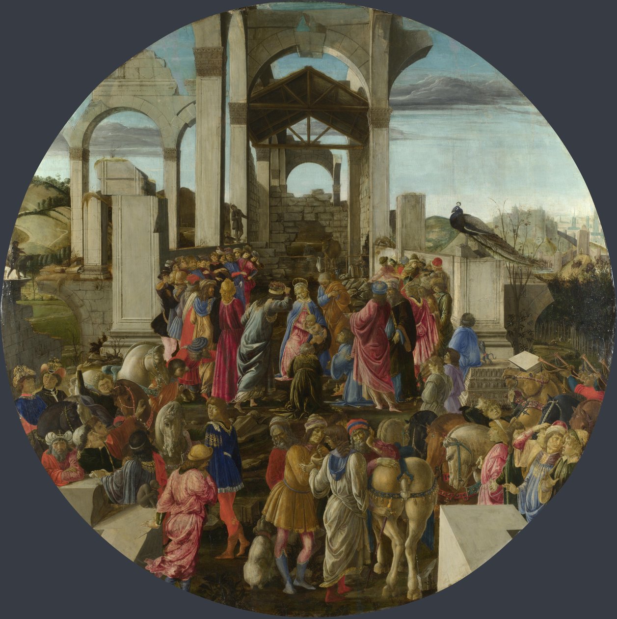 Kralların Hayranlığı, yaklaşık 1470-1475 by Sandro Botticelli