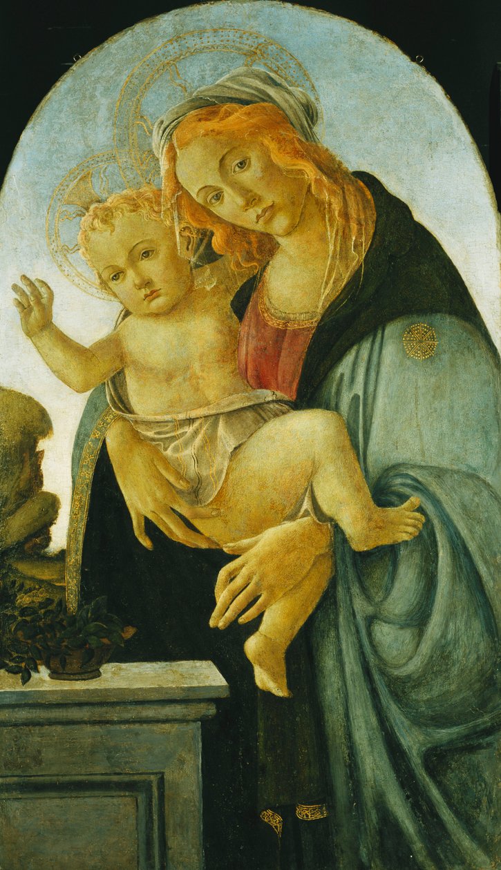 madonna ve çocuk, by Sandro Botticelli