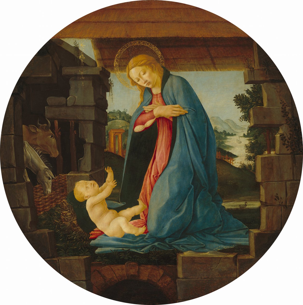 Çocuğa Tapan Bakire by Sandro Botticelli