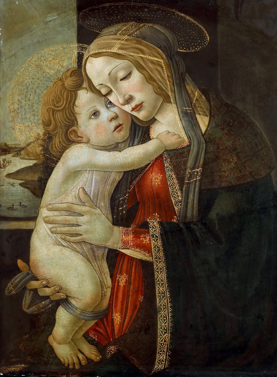 Bakire ve Çocuk, c. 1500. by Sandro Botticelli