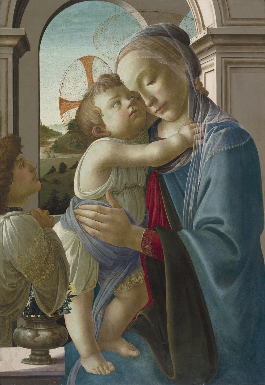 Bakire ve Melekli Çocuk, 1475-85 by Sandro Botticelli