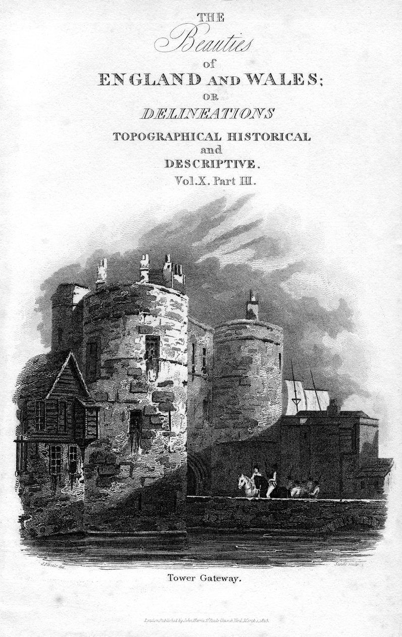 Tower Gateway, Londra Kulesi, 1815. by Sands