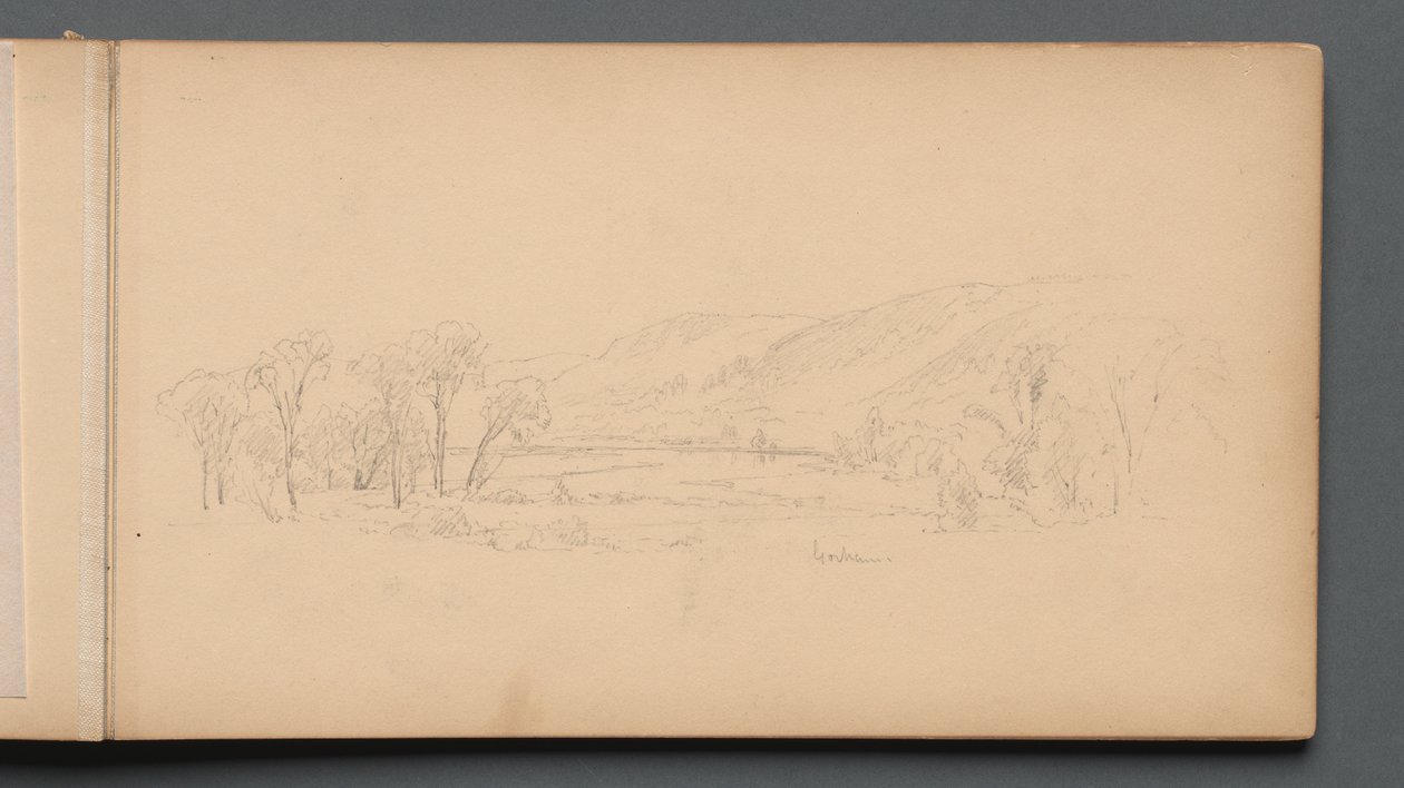 Eskiz defteri, sayfa 06: Gorham Maine, 1859. by Sanford Robinson Gifford