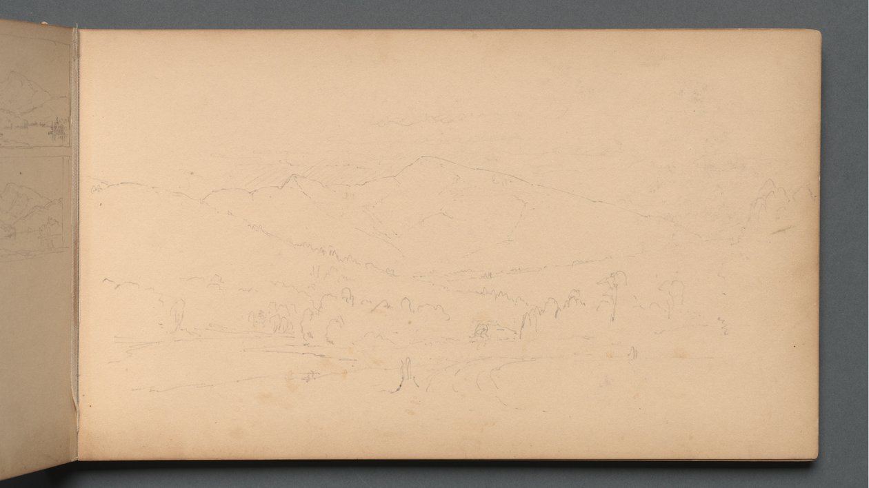 Eskiz defteri, sayfa 10: Carter Dağı, 1859. by Sanford Robinson Gifford