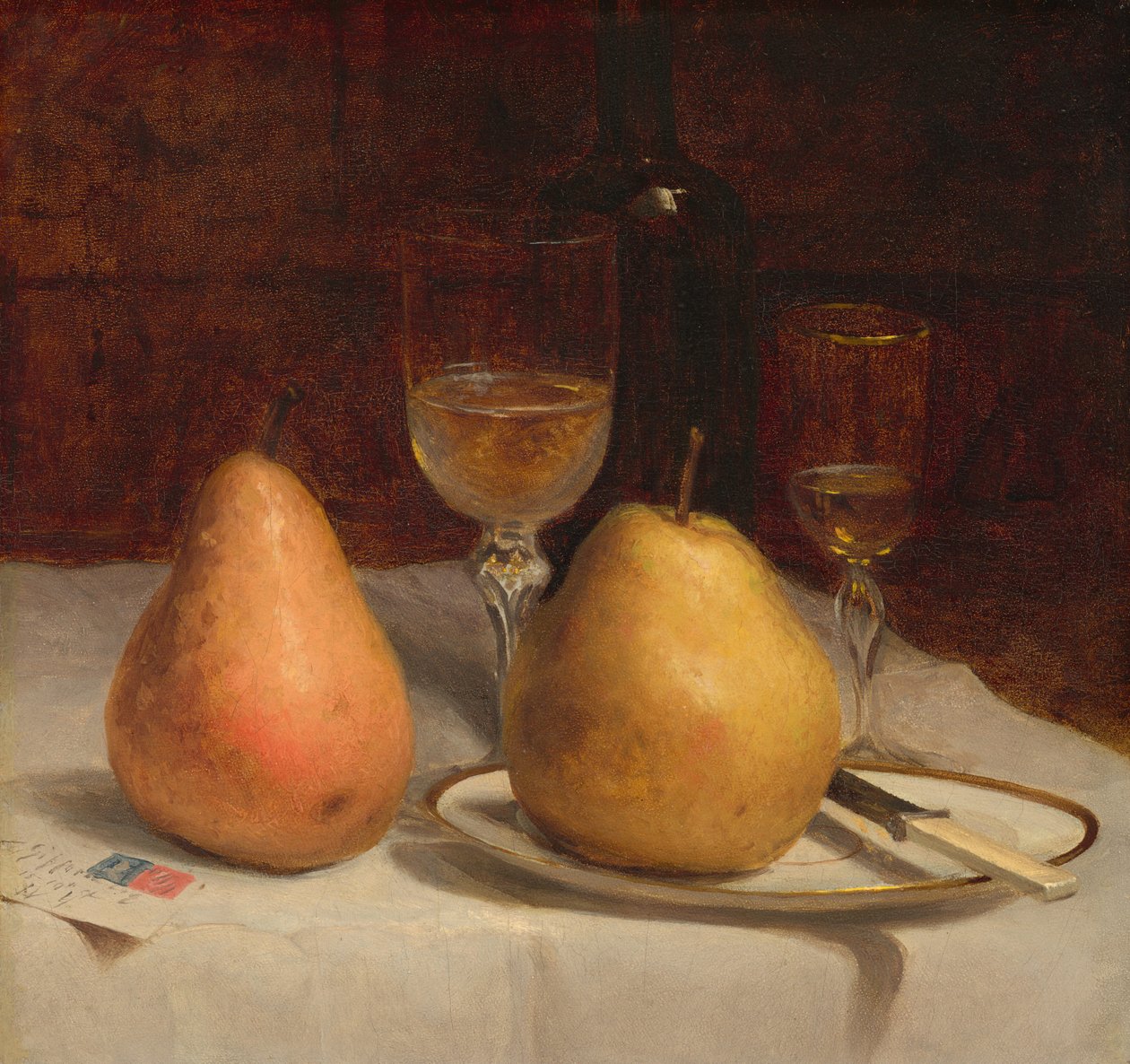 Masa Üstü İki Armut by Sanford Robinson Gifford