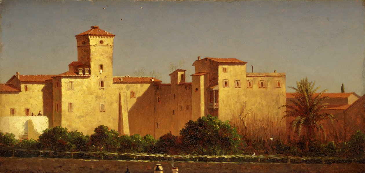 Villa Malta, Roma, 1879. by Sanford Robinson Gifford