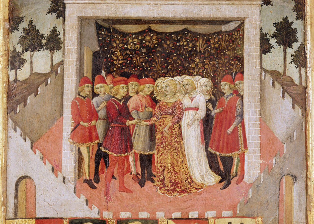 Noble Marriage, 1473  by Sano di Pietro