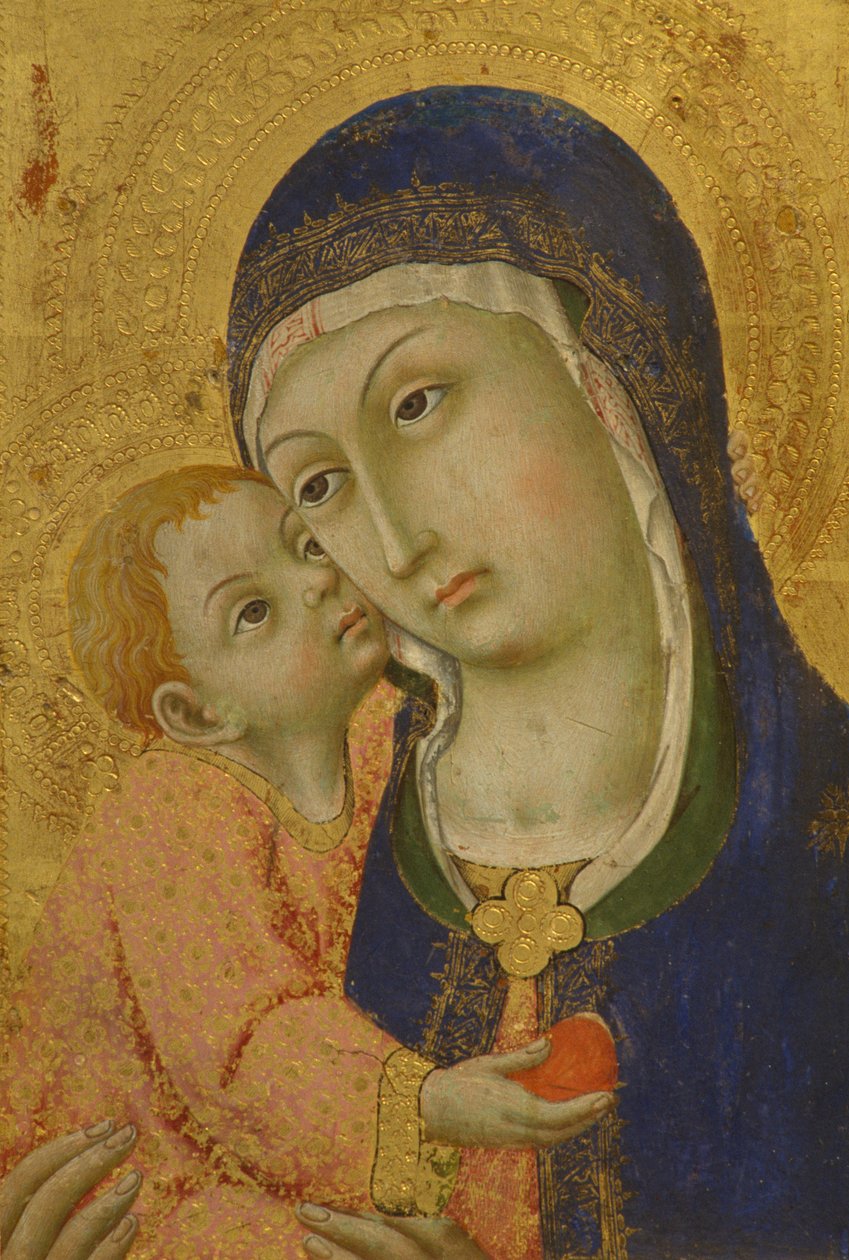 Çocuklu Madonna, Sano Di Pietro (1406-1481) by Sano di also Ansano di Pietro di Mencio Pietro