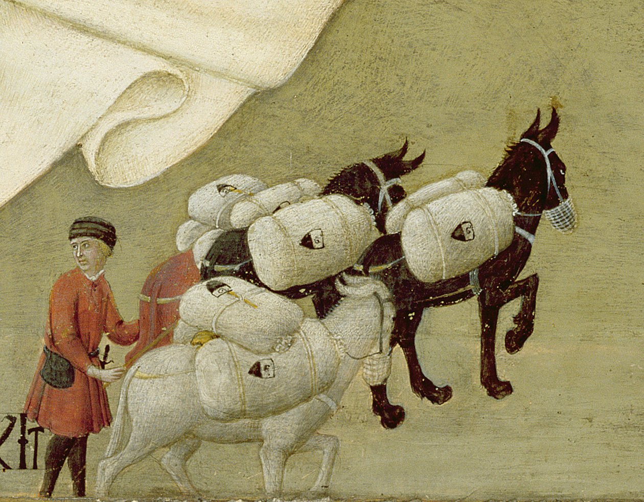 Bakire'nin Papa Calixtus III'e Görünüşü (1378-1458) 1455-58 (panelde yağlı boya) (169574 detayı) by Sano di also Ansano di Pietro di Mencio Pietro