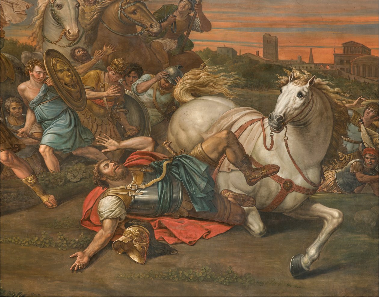 Kuzey transeptli karşı cephenin karşısındaki duvar, Sante Legnani, Saul 1814