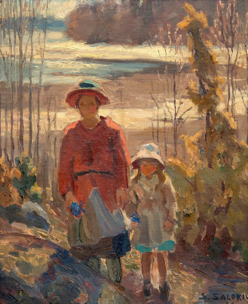 Anne ve Çocuk by Santeri Salokivi