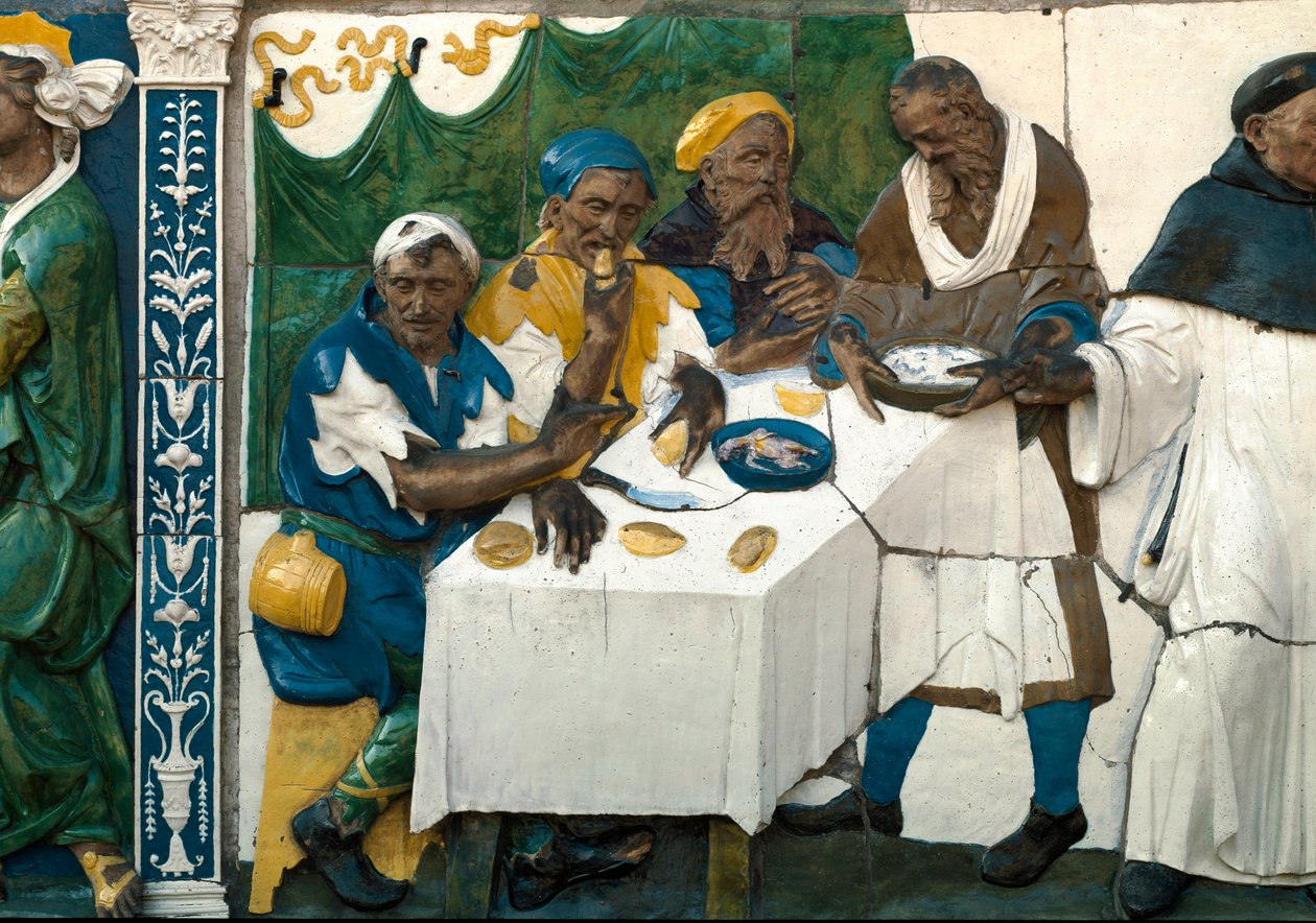 Açları Besleyen Yedi Merhamet Eseri by Santi Buglioni