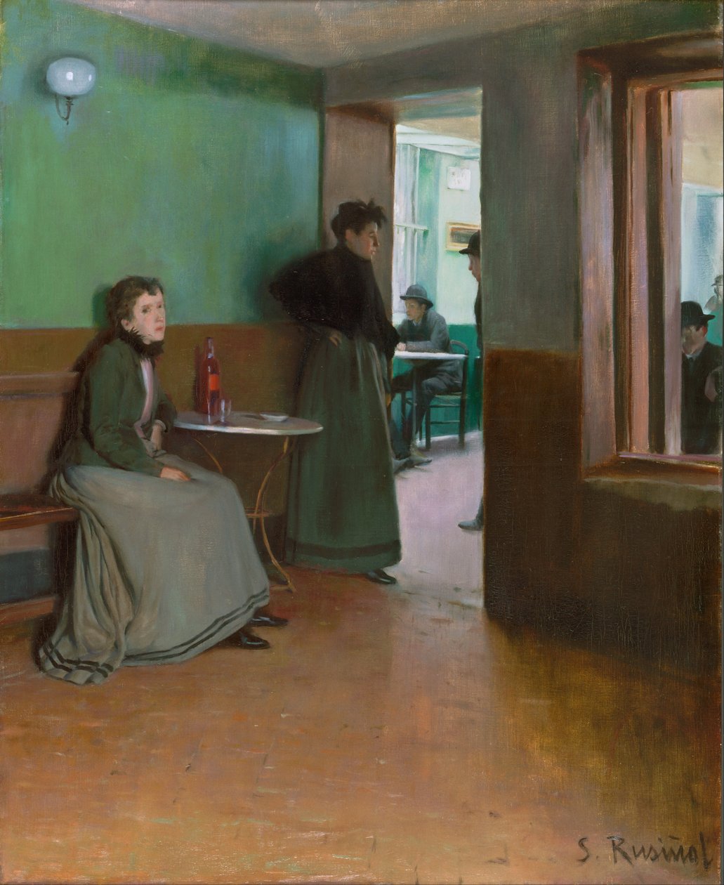 Bir Kafenin İçi by Santiago Rusiñol