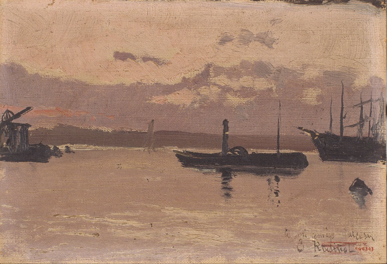 Bir Limanın Kroki by Santiago Rusiñol
